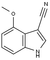 4-甲氧基-3-氰基吲哚, 889942-79-4, 结构式