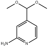 4-(二甲氧甲基)吡啶-2-胺,889945-19-1,结构式