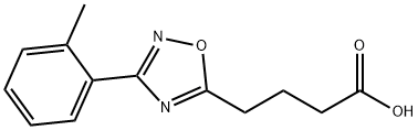 4-(3-(邻甲苯基)-1,2,4-噁二唑-5-基)丁酸, 889947-69-7, 结构式