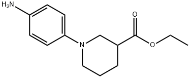 1-(4-AMINO-PHENYL)-PIPERIDINE-3-CARBOXYLIC ACID ETHYL ESTER 化学構造式