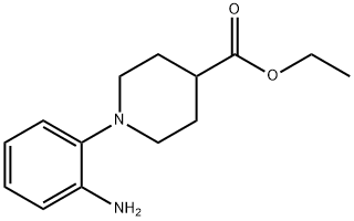 1-(2-AMINO-PHENYL)-PIPERIDINE-4-CARBOXYLIC ACID ETHYL ESTER Structure