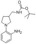 [1-(2-AMINO-PHENYL)-PYRROLIDIN-3-YLMETHYL]-CARBAMIC ACID TERT-BUTYL ESTER 结构式