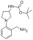 [1-(2-AMINOMETHYL-PHENYL)-PYRROLIDIN-3-YL]-CARBAMIC ACID TERT-BUTYL ESTER 化学構造式