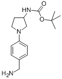 [1-(4-AMINOMETHYL-PHENYL)-PYRROLIDIN-3-YL]-CARBAMIC ACID TERT-BUTYL ESTER,889948-66-7,结构式