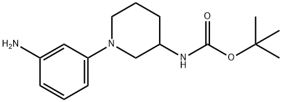 [1-(3-AMINO-PHENYL)-PIPERIDIN-3-YL]-CARBAMIC ACID TERT-BUTYL ESTER Struktur
