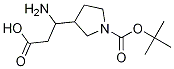 3-氨基-3-(1-BOC-3-吡咯烷基)丙酸,889949-27-3,结构式