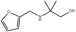 2-[(2-フリルメチル)アミノ]-2-メチル-1-プロパノール 化学構造式