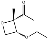 Ethanone, 1-(3-ethoxy-2-methyl-2-oxetanyl)-, cis- (9CI) 结构式