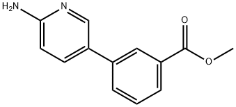 Methyl 3-(6-aMinopyridin-3-yl)benzoate 结构式