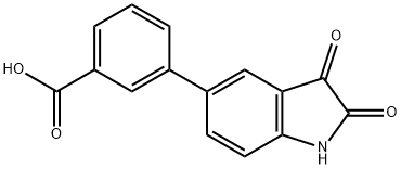 3-(1-Oxo-2,3-dihydro-inden-4-yl)benzoic acid Structure