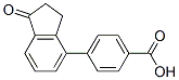 4-(1-Oxo-2,3-dihydro-inden-4-yl)benzoic acid 结构式