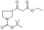 3-(1-BOC-3-吡咯烷基)-3-氧代丙酸乙酯,889955-52-6,结构式