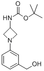 [-(3-hydroxymethyl-phenyl)-azetidin-3-yl]-carbamic acid tert-butyl ester 结构式