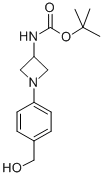 [1-(4-HYDROXYMETHYL-PHENYL)-AZETIDIN-3-YL]-CARBAMIC ACID TERT-BUTYL ESTER,889956-24-5,结构式