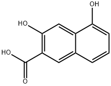 3,5-ジヒドロキシ-2-ナフトエ酸 化学構造式