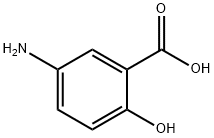 5-氨基水杨酸,89-57-6,结构式