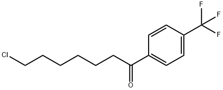 7-CHLORO-1-OXO-1-(4-TRIFLUOROMETHYLPHENYL)HEPTANE,890043-21-7,结构式