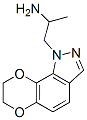 1H-[1,4]Dioxino[2,3-g]indazole-1-ethanamine,  7,8-dihydro--alpha--methyl- Structure