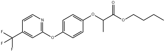 PROPANOIC ACID, 2-[4-[[4-(TRIFLUOROMETHYL)-2-PYRIDINYL]OXY]PHENOXY]-, BUTYL ESTER Structure