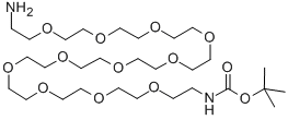 O-(2-AMINOETHYL)-O-(2-(BOC-AMINO)ETHYL)DECAETHYLENE GLYCOL Structure