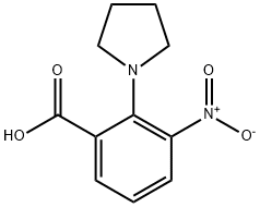 3-NITRO-2-PYRROLIDIN-1-YL-BENZOIC ACID Structure