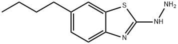 6-BUTYL-2(3H)-BENZOTHIAZOLONE HYDRAZONE, 890091-93-7, 结构式