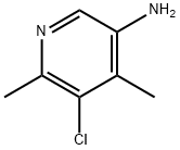 5-氯-4,6-二甲基吡啶-3-胺 结构式