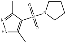 3,5-DIMETHYL-4-(PYRROLIDIN-1-YLSULFONYL)-1H-PYRAZOLE 结构式