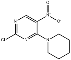 2-Chloro-5-nitro-4-(piperidin-1-yl)pyrimidine Structure