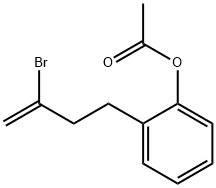 4-(2-ACETOXYPHENYL)-2-BROMO-1-BUTENE Struktur