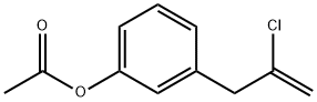 3-(3-ACETOXYPHENYL)-2-CHLORO-1-PROPENE 结构式