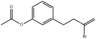 4-(3-ACETOXYPHENYL)-2-BROMO-1-BUTENE Structure