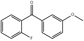 2-フルオロ-3'-メトキシベンゾフェノン 化学構造式
