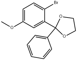 2-BROMO-5-METHOXYBENZOPHENONE ETHYLENE KETAL Structure
