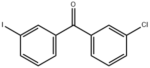 (3-氯苯基)(3-碘苯基)甲酮 结构式