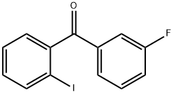 3-フルオロ-2'-ヨードベンゾフェノン 化学構造式