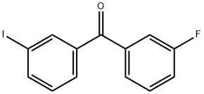 3-FLUORO-3'-IODOBENZOPHENONE Struktur