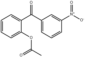 2-ACETOXY-3'-NITROBENZOPHENONE 化学構造式