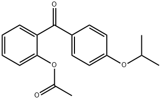2-アセトキシ-4'-イソプロポキシベンゾフェノン 化学構造式