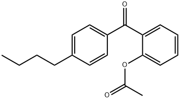 2-ACETOXY-4'-BUTYLBENZOPHENONE Structure