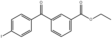 3-(4-碘苯甲酰基)苯甲酸乙酯, 890098-47-2, 结构式