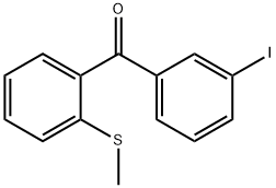 (3-碘苯基)(2-(甲硫基)苯基)甲酮, 890098-53-0, 结构式