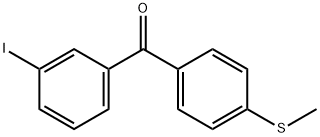 3-IODO-4'-METHYLTHIOBENZOPHENONE Structure