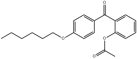 2-ACETOXY-4'-HEXYLOXYBENZOPHENONE Struktur