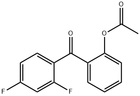 2-ACETOXY-2',4'-DIFLUOROBENZOPHENONE 结构式