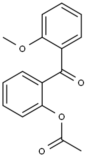 2-アセトキシ-2'-メトキシベンゾフェノン 化学構造式