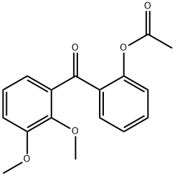 2-ACETOXY-2',3'-METHOXYBENZOPHENONE Struktur