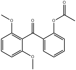 2-ACETOXY-2',6'-METHOXYBENZOPHENONE Structure