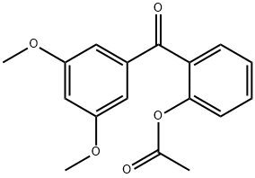 2-ACETOXY-3',5'-METHOXYBENZOPHENONE 结构式