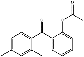 2-ACETOXY-2',4'-METHYLBENZOPHENONE Structure